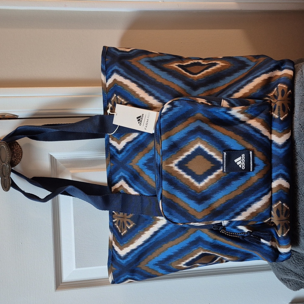 Farm Rio X Adidas Prime Multicolured Tote Bag, New With Tags!